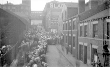 People queuing outside the White Hall Theatre later called Tudor Cinema, c.1922