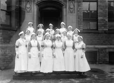 Nurses, group in formal uniform