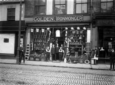Golden, Ironmongers, 8 Bradford Road, Dewsbury c.1900