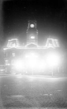 Town Hall, Dewsbury, lights for exhibition