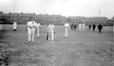 Cricket Team, leaving pitch