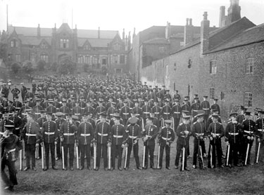 Soldiers preparing for Parade, Dewsbury