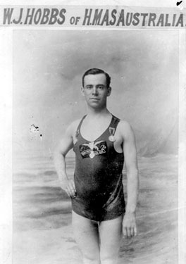W.J.Hobbs, Swimmer, of H.M.A.S. Australia