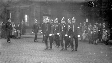 Police on parade, Dewsbury