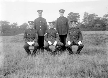 Police group in uniform