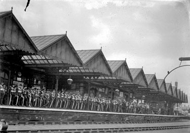 Soldiers at Dewsbury Station