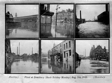 Dewsbury Flood, postcard