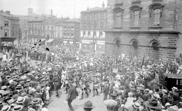 Scout Meeting, Market Place, Dewsbury