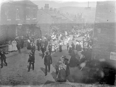 Procession of children, Dewsbury