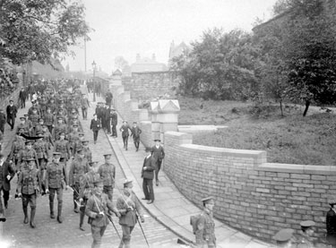 Military Procession, Staincliffe Road, Dewsbury