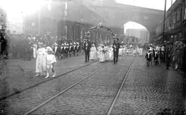 Religious procession, Dewsbury