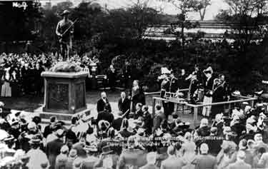 Baden Powell unveiling memorial, Crow Nest Park, Dewsbury