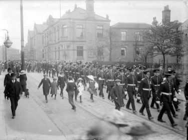 Military procession, Dewsbury?