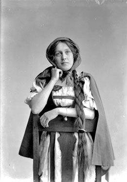 Portrait of woman in costume