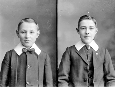 Portrait of two young boys