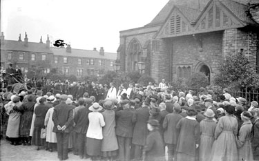 Whitsuntide procession, St Mary's Church, Savile Town, Dewsbury
