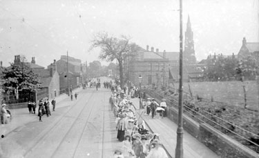 Whitsuntide procession, Halifax Road, Dewsbury