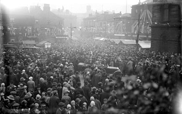 Crowds, Market Place, Dewsbury