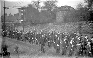Procession, Policemen, Dewsbury