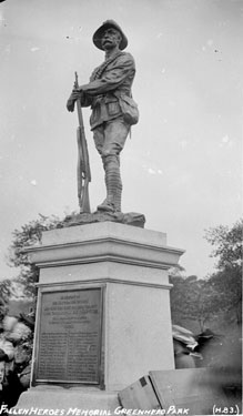 War Memorial, Greenhead Park, Huddersfield
