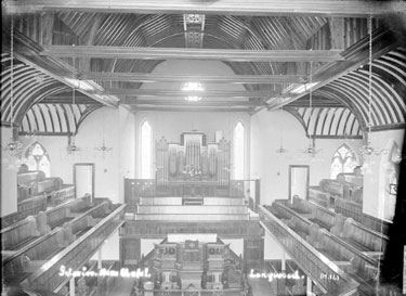 Old Wesleyan Chapel: interior, Longwood, Huddersfield