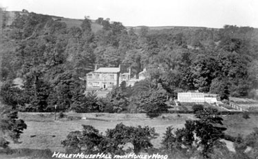Healey House Hall, from Honley Wood, Honley