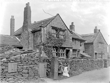 House with children outside, Mirfield