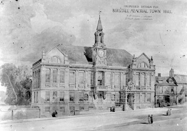 Birstall Memorial Town Hall, proposed design