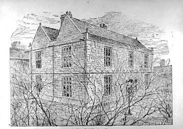Drawing of Liversedge Hall