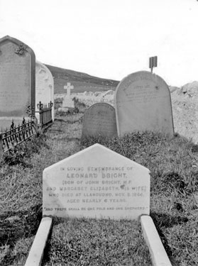 Leonard Bright's Grave, St Ludno's church Graveyard, Llandudno