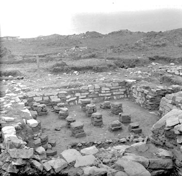 Roman Camp, Castleshaw near Delph - room heated by hypocaust