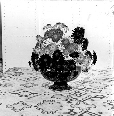 Chrysanthemums in Vase at Fenay Royd