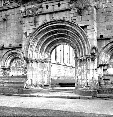 Door to the Refectory, Fountains Abbey, near Ripon