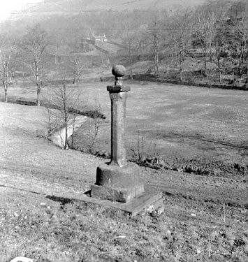 Maythorne Cross at New Mill, moved there by Dr Moorhouse