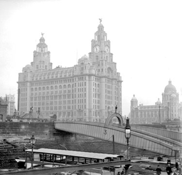 Prudential Buildings, Liverpool, from on board S.S.Princess Royal