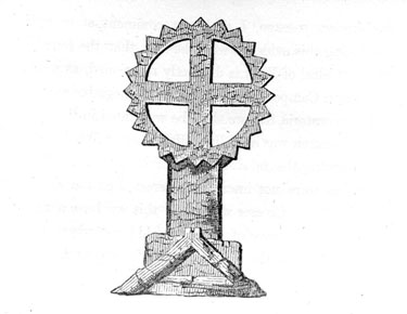 Drawing of Paulinus Cross, Dewsbury Church