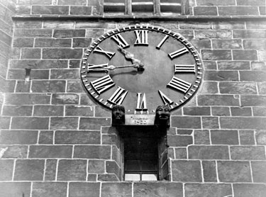 Clock, Almondbury Church Tower