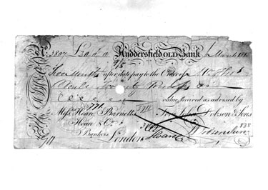Huddersfield Banknote, 6th March 1815, John Dobson & Sons