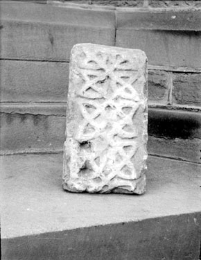 Kirkheaton Church: pre-Norman stone found in cottage nearby