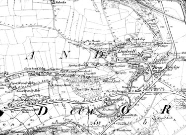 Map of Almondbury Township 1634