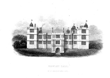 Howley Hall, illustration from Whitaker's Loidis and Elmete