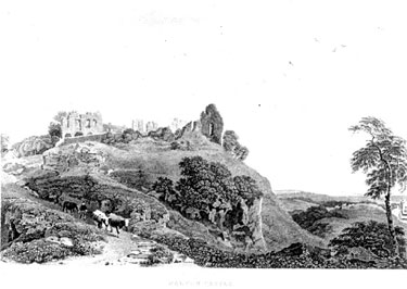Halton Castle from Ormrod's History County Palatine and City of Chester