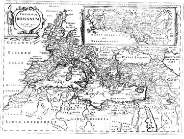 Map 56 Imperium Romanum, Ancient Geography by George Hornius 1700