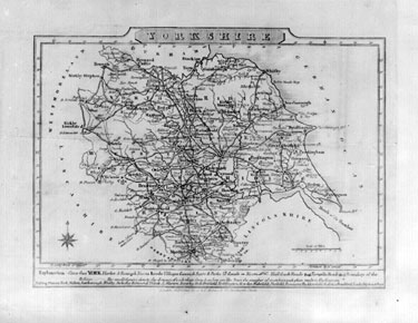 Map of Yorkshire, pre-railways