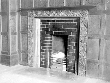 Woodsome Hall: interior, Fireplace in the State Bedroom
