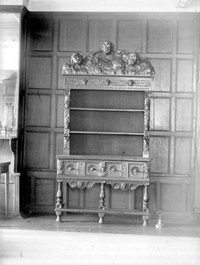 Woodsome Hall: interior, Cabinet, Earl of Dartmouth, Secretary of State 1710