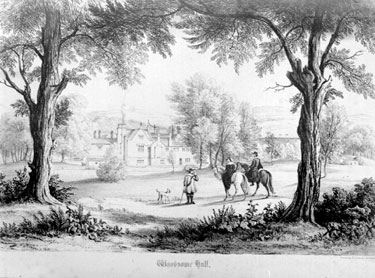 Woodsome Hall, from engraving by W Cowen