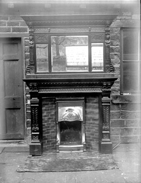 Fireplace at Colne Villa