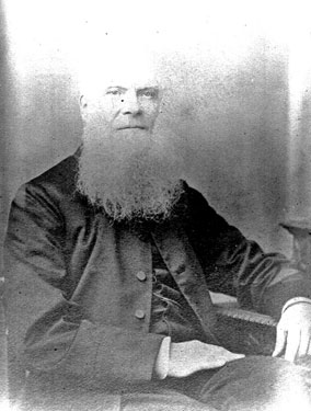 Reverend Job Johnson, Vicar of Denby, from old photograph