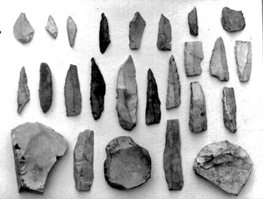 Flints, Excavation Warcock Hill, North Site, Early Tardenois